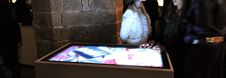 Salvatore Ferragamo Museum multi-touch applications